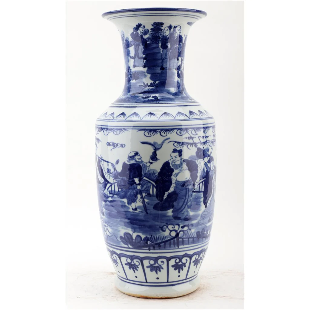 Danny's Fine Porcelain Vase - People - Blue And White Classic 50882 - Image 4