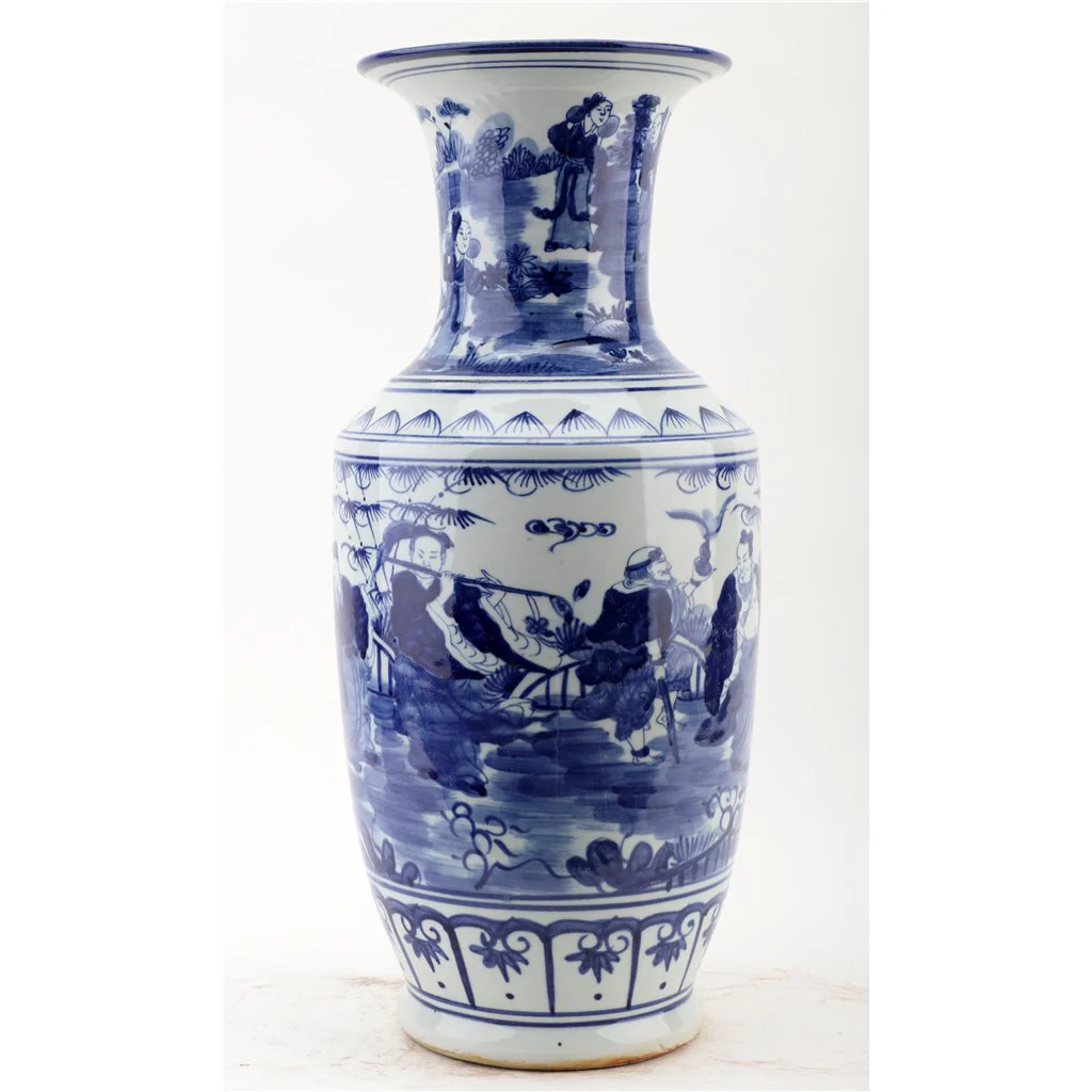 Danny's Fine Porcelain Vase - People - Blue And White Classic 50882 - Image 5