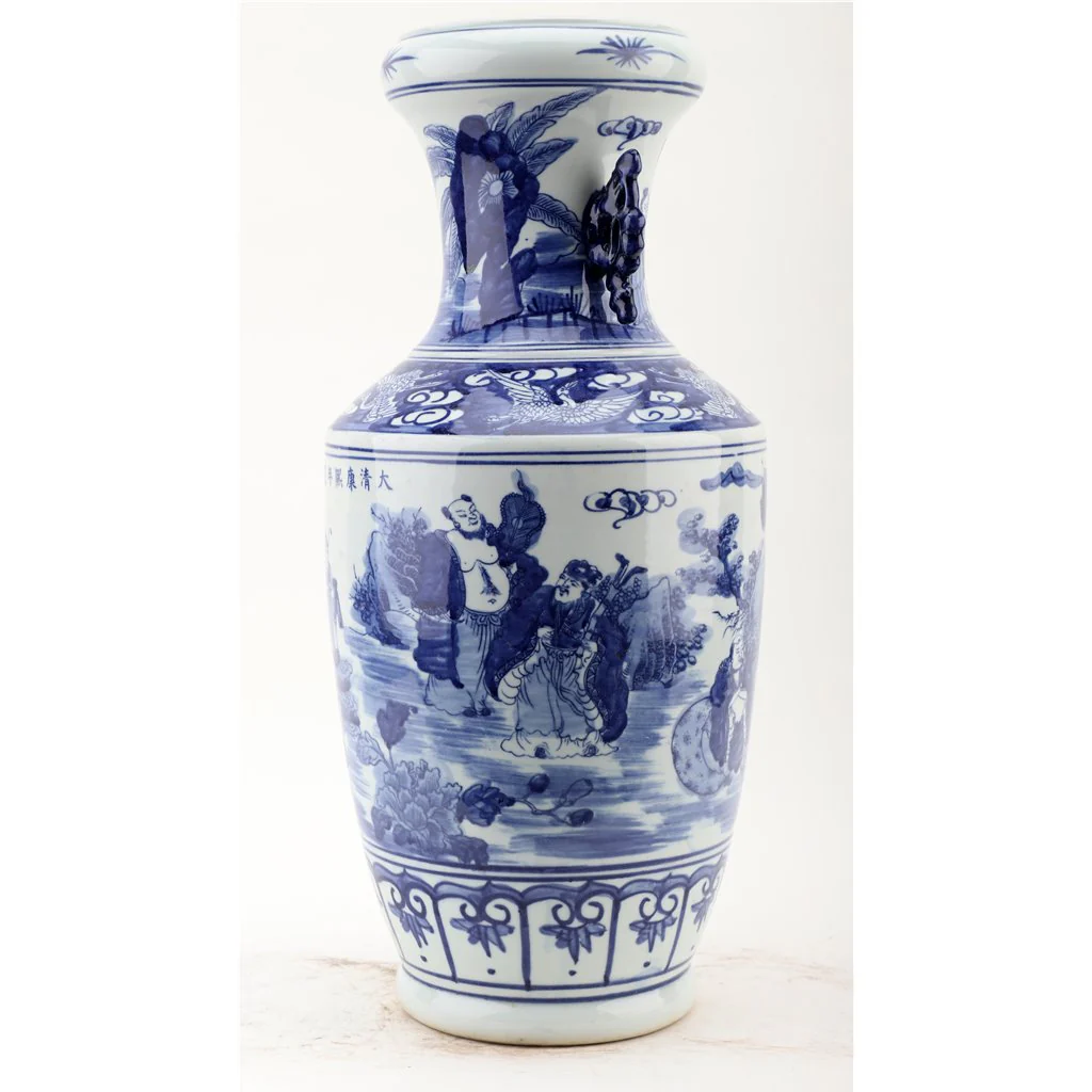 Danny's Fine Porcelain Vase - People - Blue And White Classic 50883 - Image 5