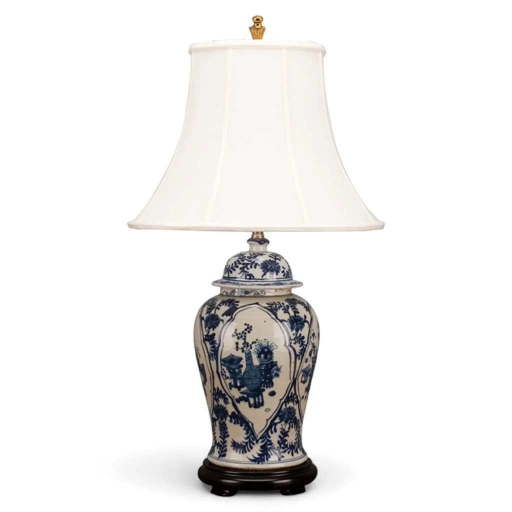 Danny's Fine Porcelain Warrior Jar Lamp - Classic Blue And White 50426-L