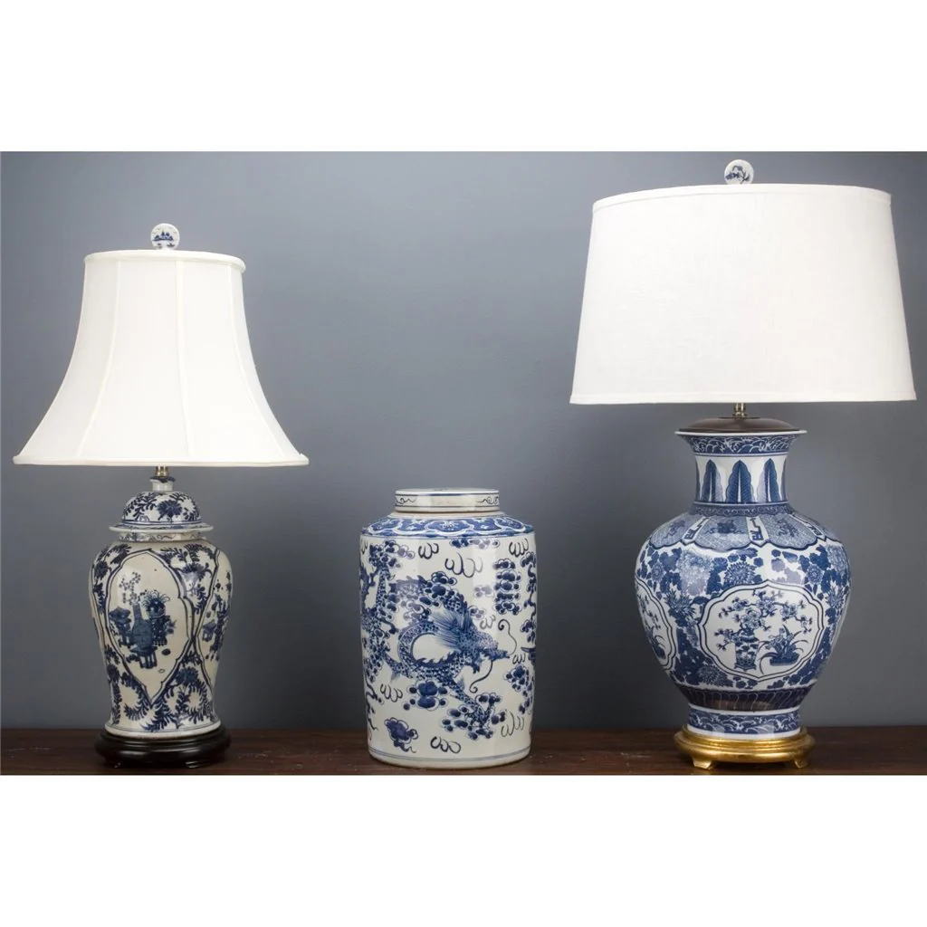 Danny's Fine Porcelain Warrior Jar Lamp - Classic Blue And White 50426-L - Image 3