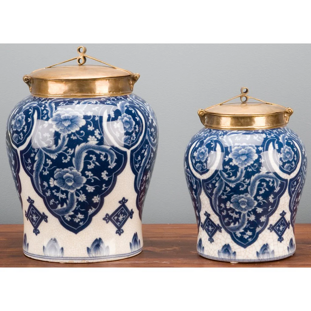 Danny's Fine Porcelain Warrior Jar With Bronze Lid - Qipao (Large) 14088 - Image 10