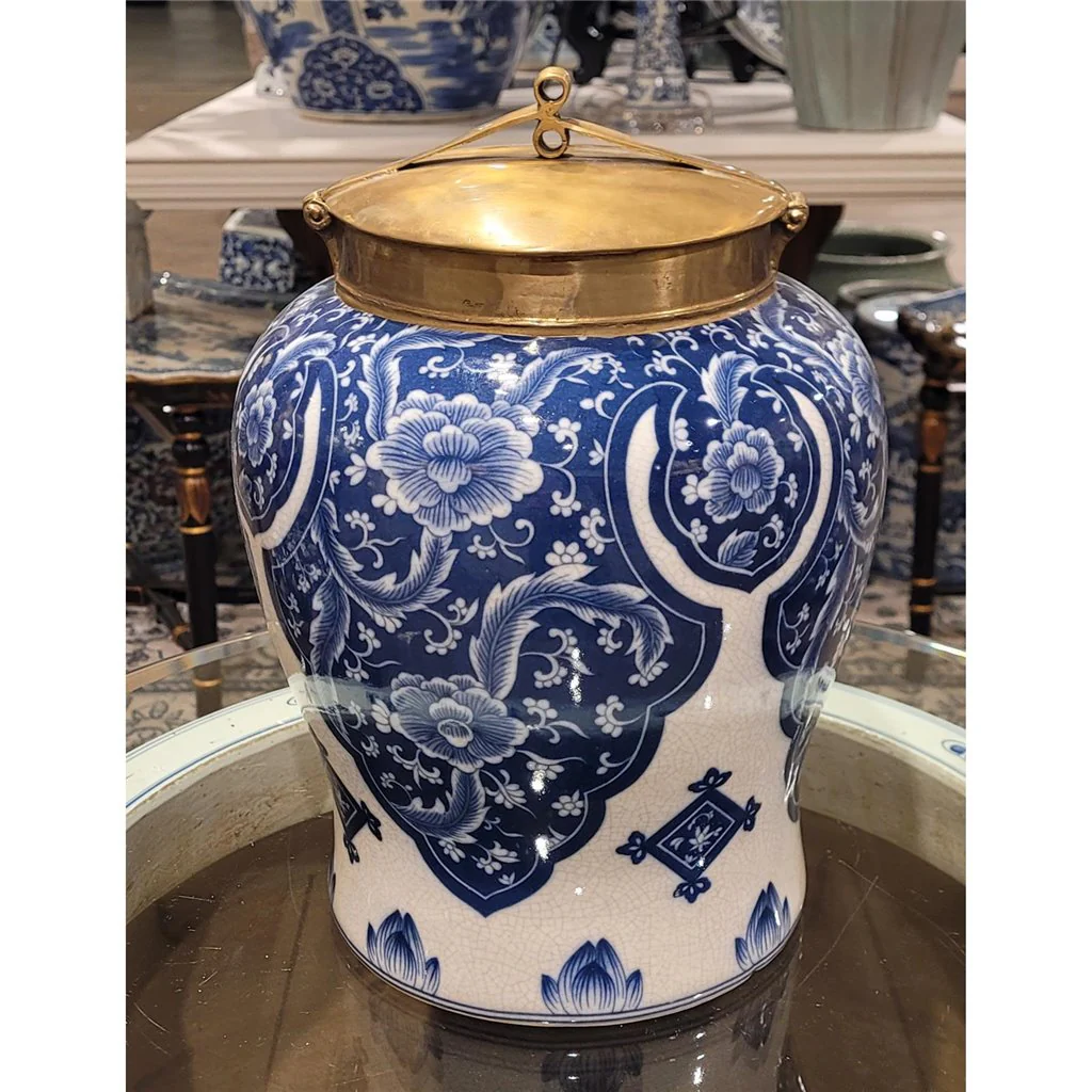 Danny's Fine Porcelain Warrior Jar With Bronze Lid - Qipao (Large) 14088 - Image 2