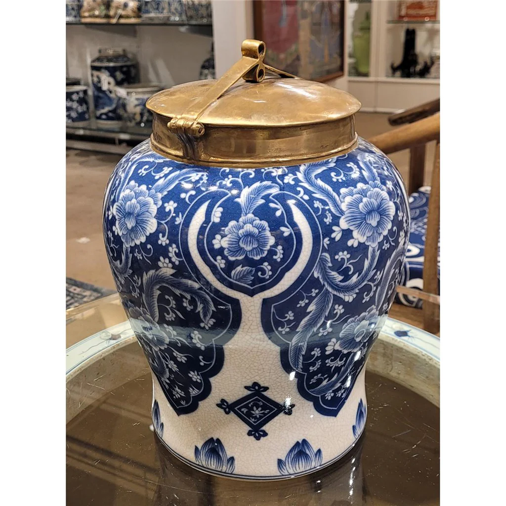 Danny's Fine Porcelain Warrior Jar With Bronze Lid - Qipao (Large) 14088 - Image 3