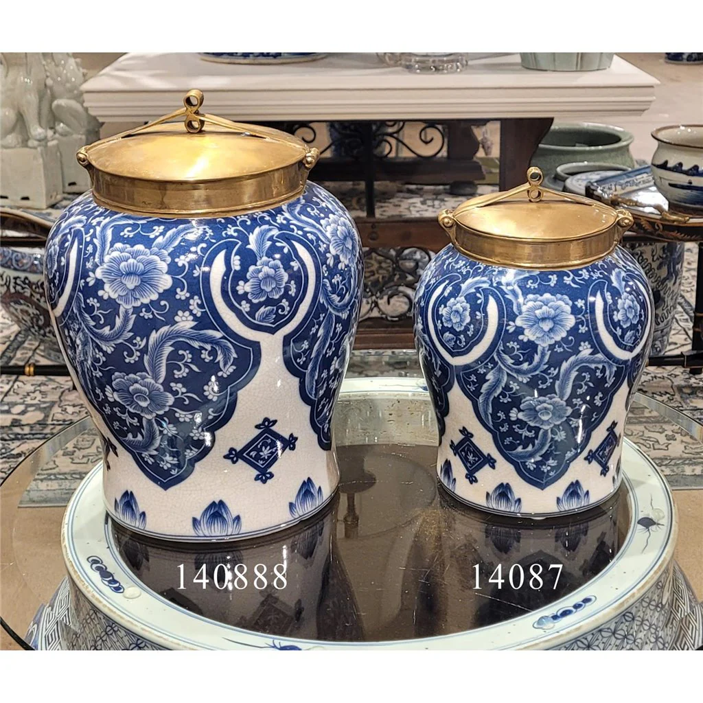 Danny's Fine Porcelain Warrior Jar With Bronze Lid - Qipao (Large) 14088 - Image 6
