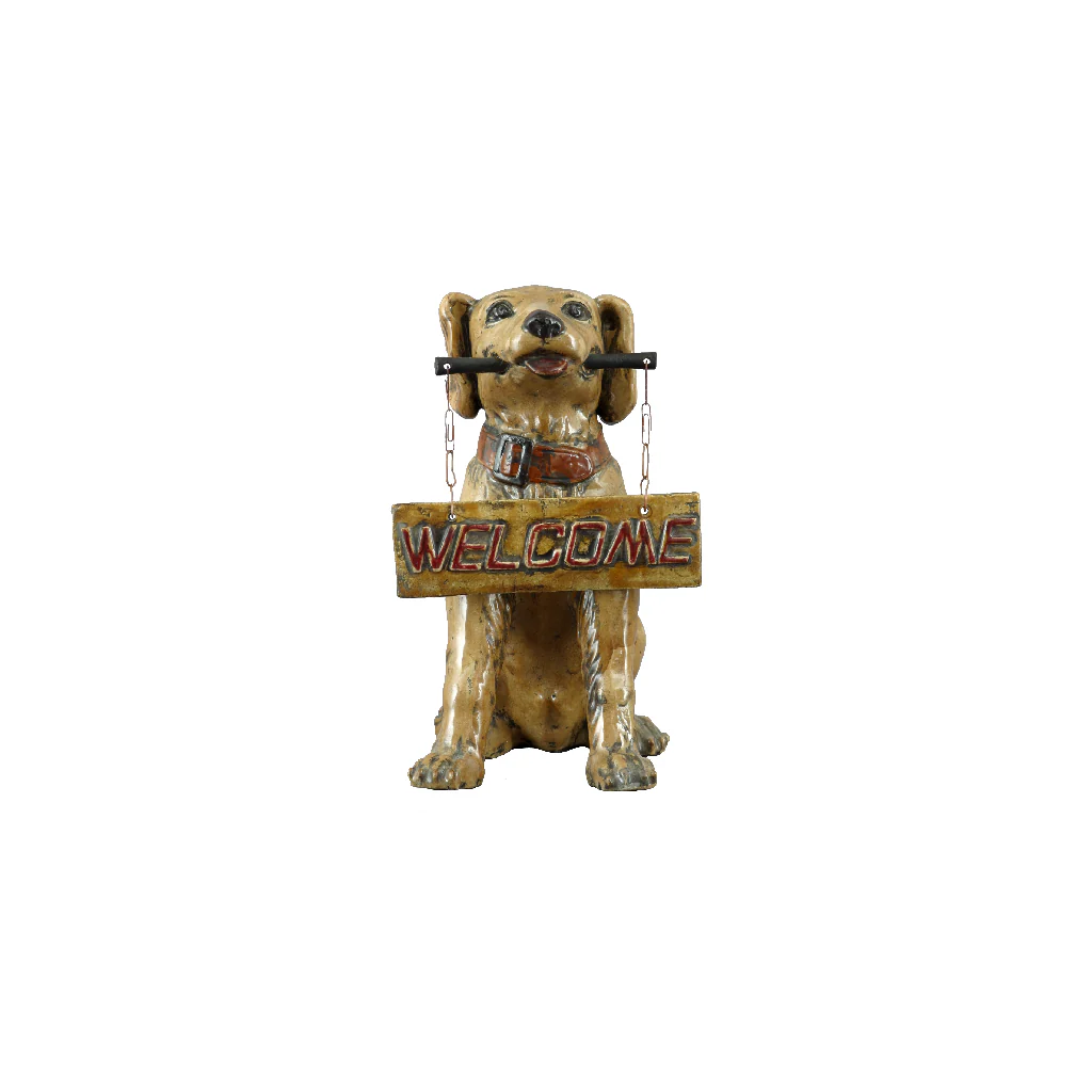 Danny's Fine Porcelain Welcome Dog FD68