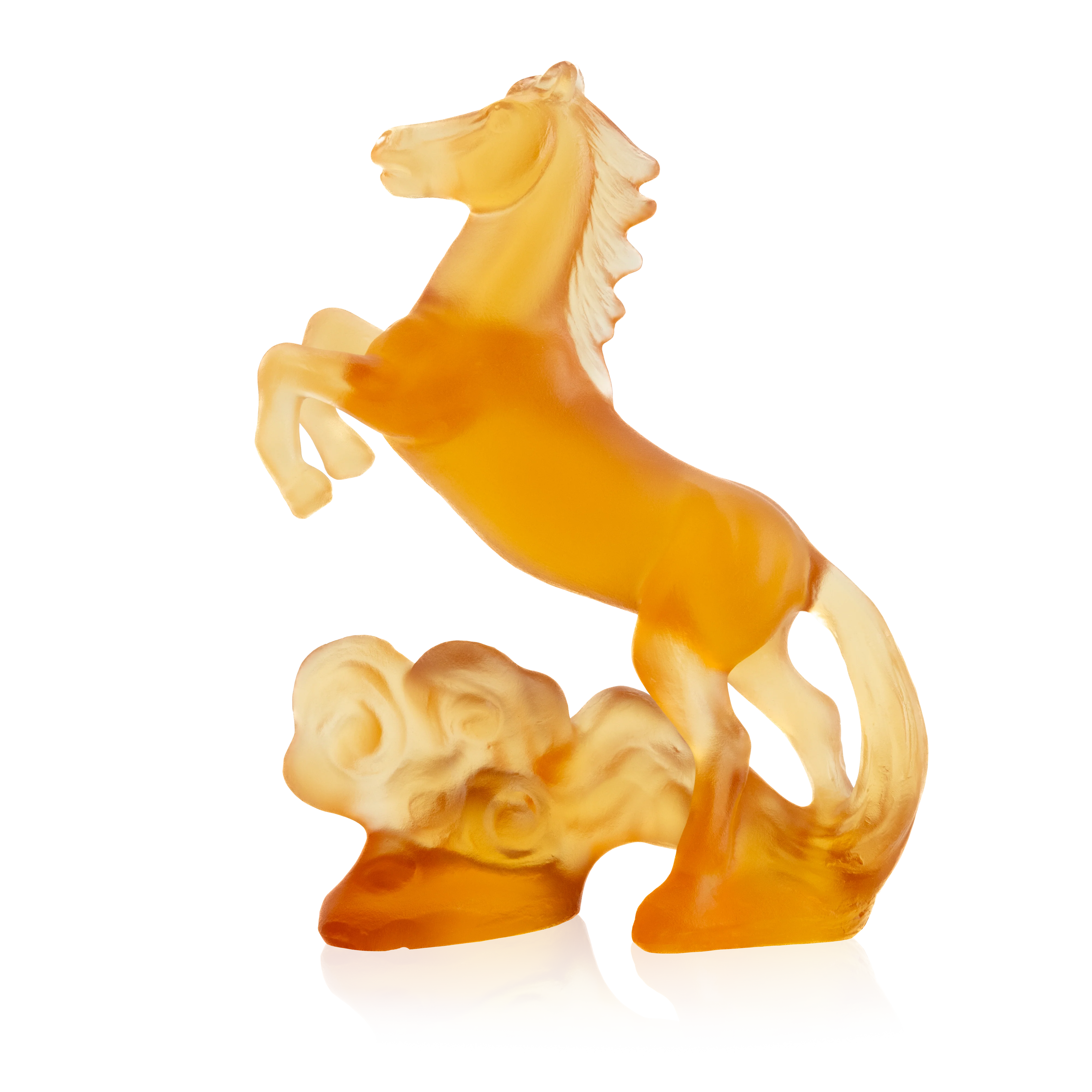 Daum Crystal Amber Horoscope Horse