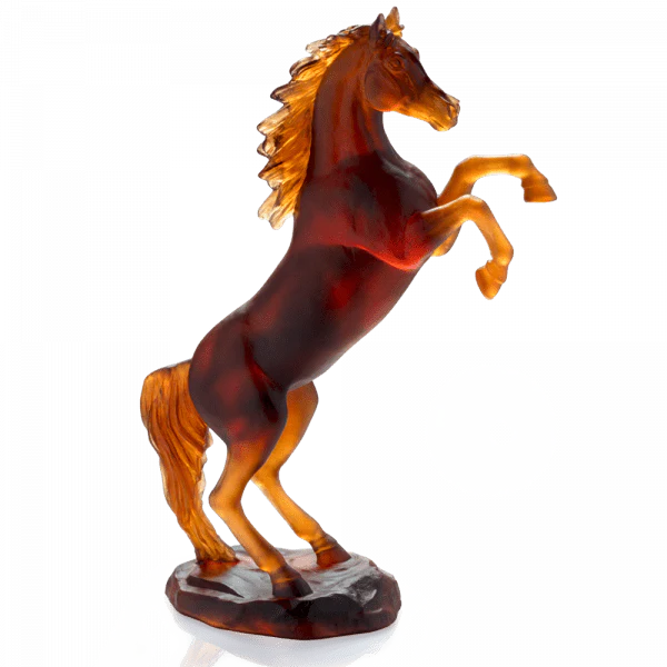 Daum Crystal Amber Spirited Horse 500 Ex