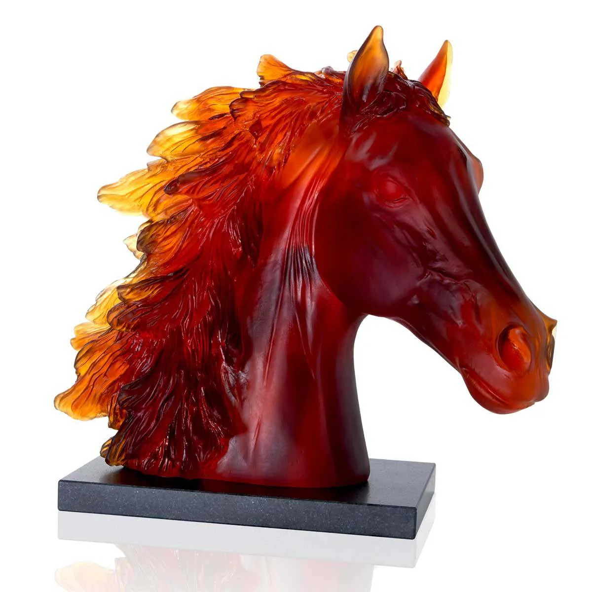 Daum Crystal Arabian Horse Head