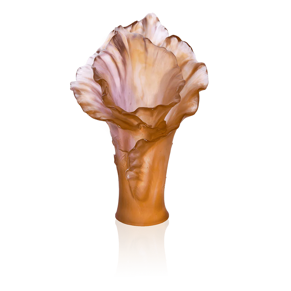 Daum Crystal Arum Rose Large Vase - Image 2