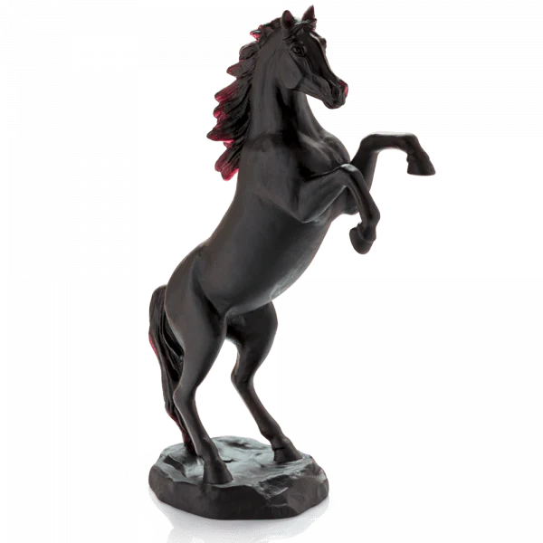 Daum Crystal Black Spirited Horse 500 Ex