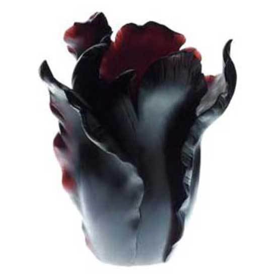 Daum Crystal Tulip Vase - Black