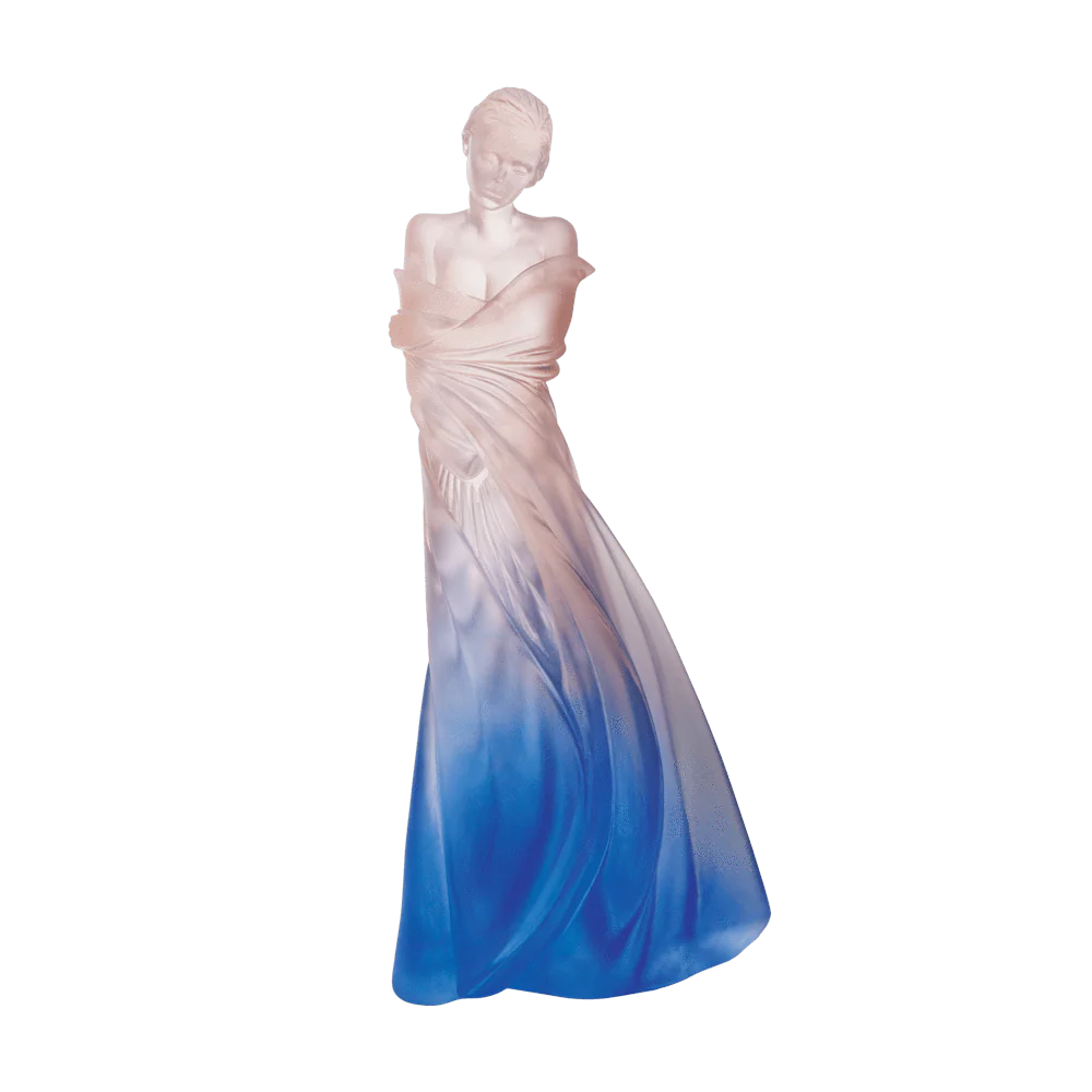 Daum Crystal Blue Pink L'Hiver en Soi by Marie-Paule Deville Chabrolle 125 ex