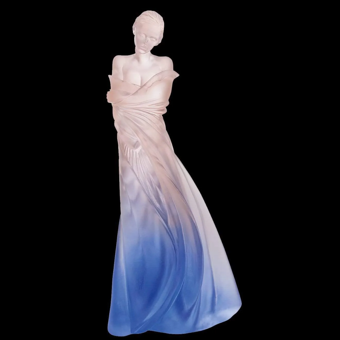 Daum Crystal Blue Pink L'Hiver en Soi by Marie-Paule Deville Chabrolle 125 ex - Image 3