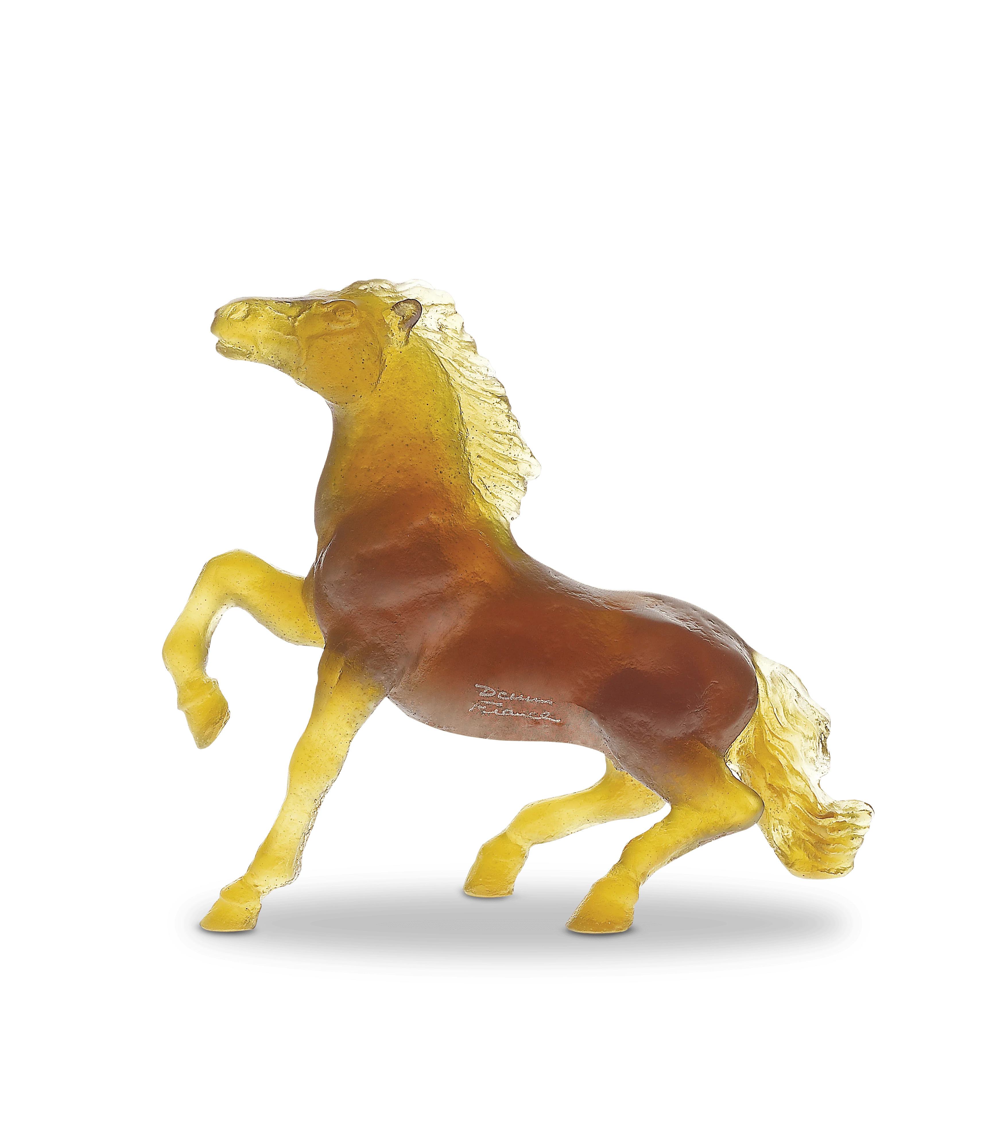 Daum Crystal Brown Wild Horse by Jean-François Leroy - Image 2