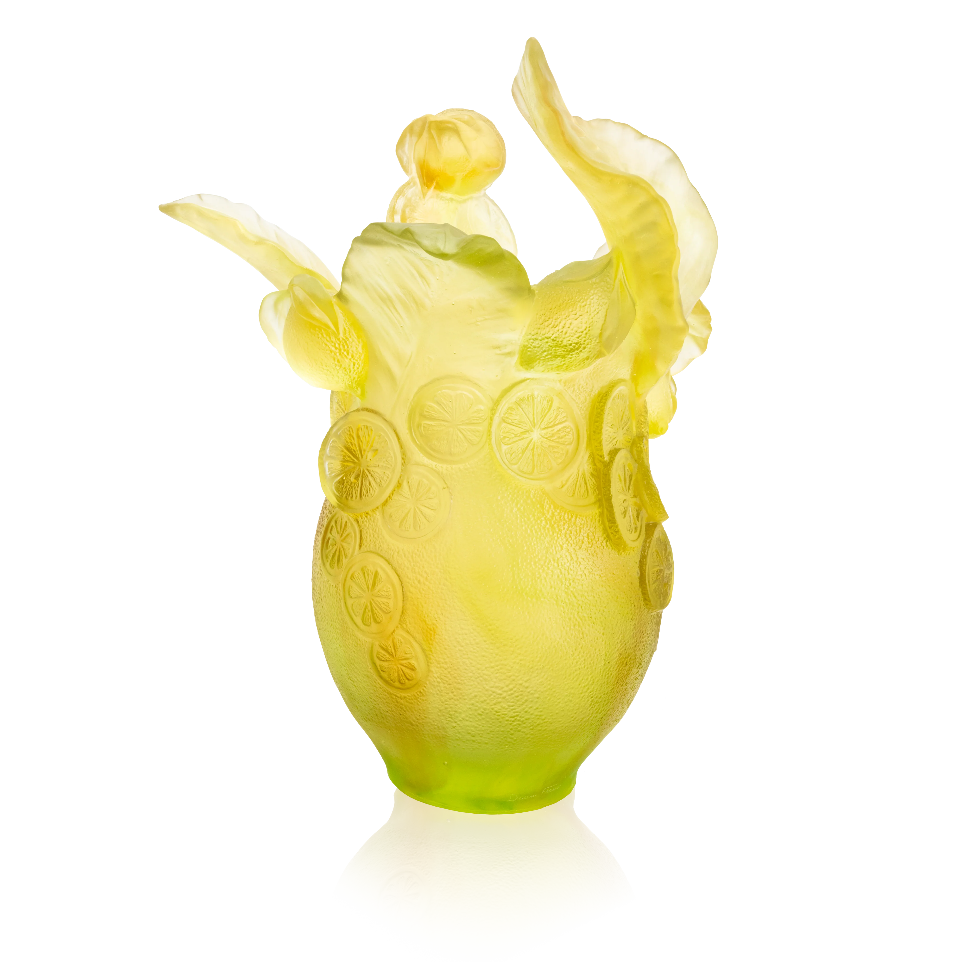 Daum Crystal Citrus Magnum Vase