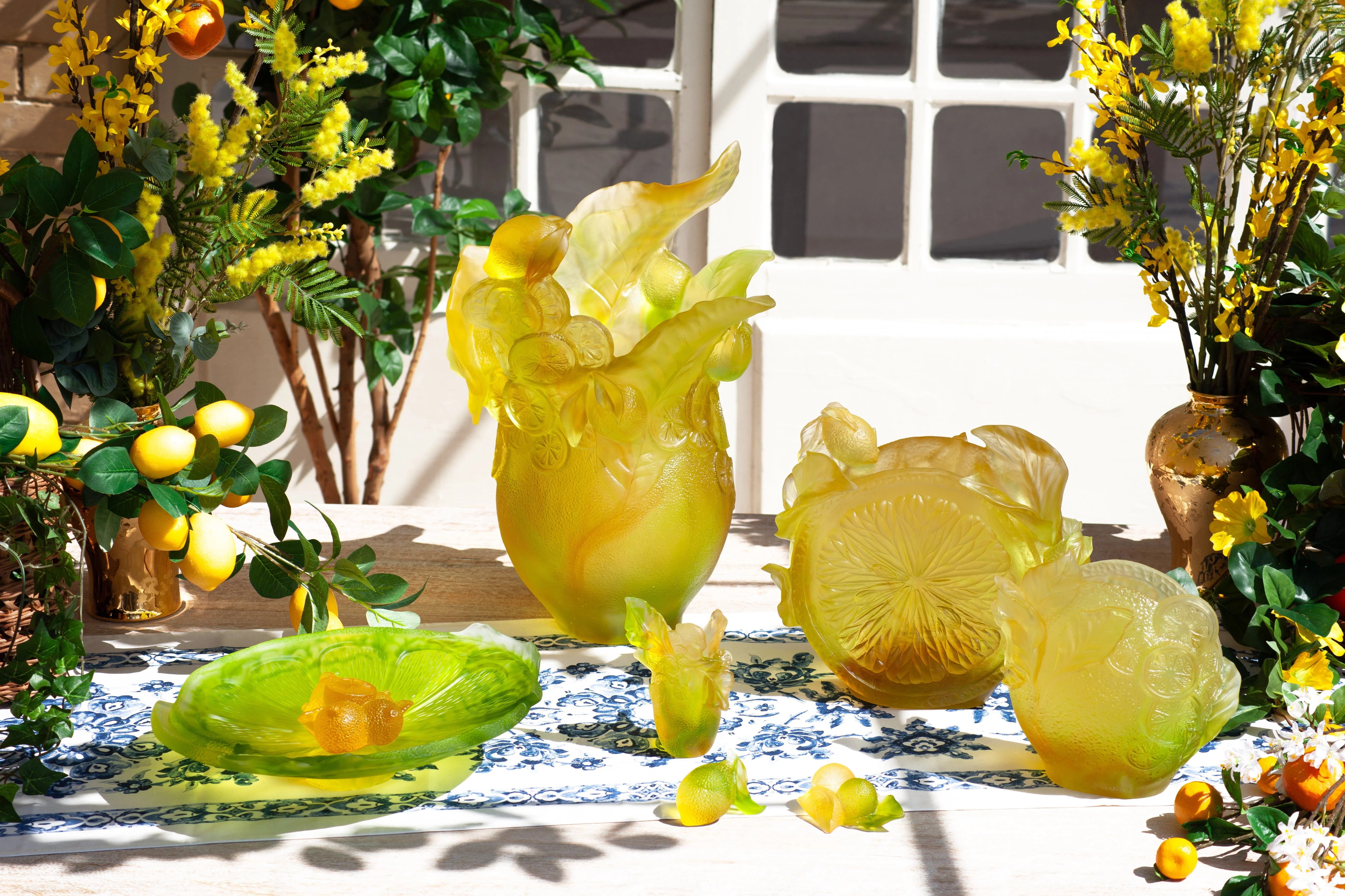 Daum Crystal Citrus Magnum Vase - Image 2