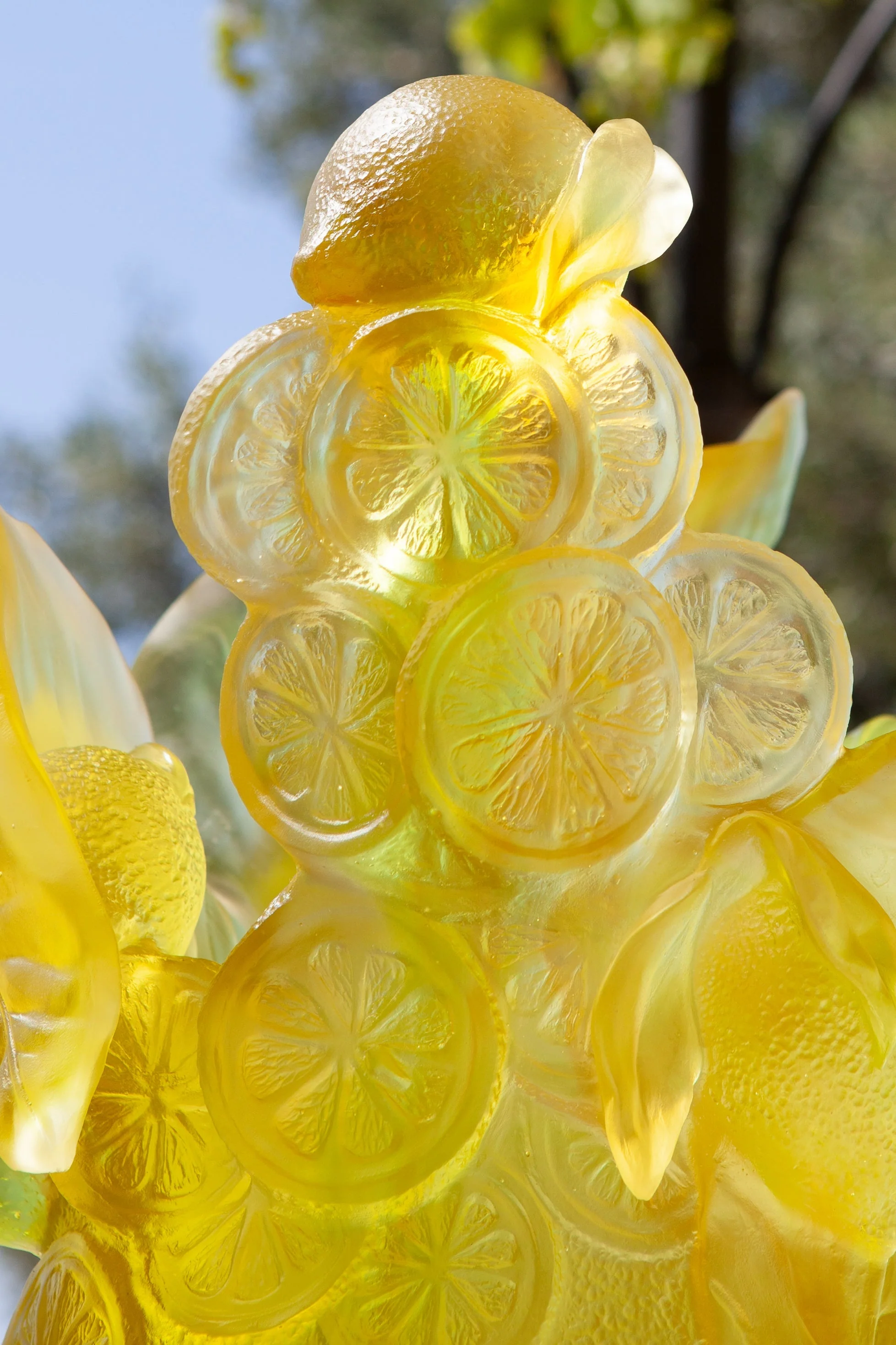 Daum Crystal Citrus Magnum Vase - Image 4
