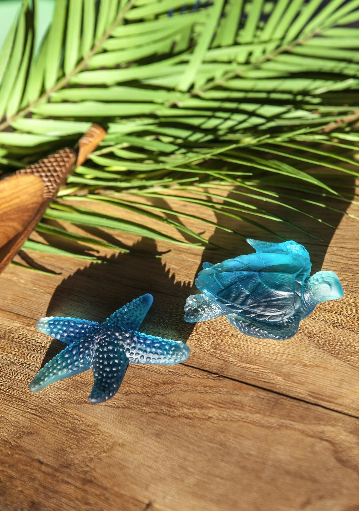 Daum Crystal Coral Sea Blue Starfish - Image 3