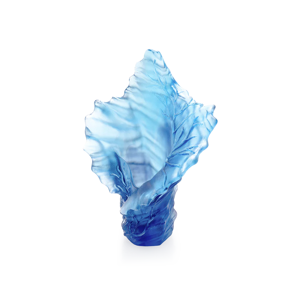 Daum Crystal Coral Sea Medium Vase