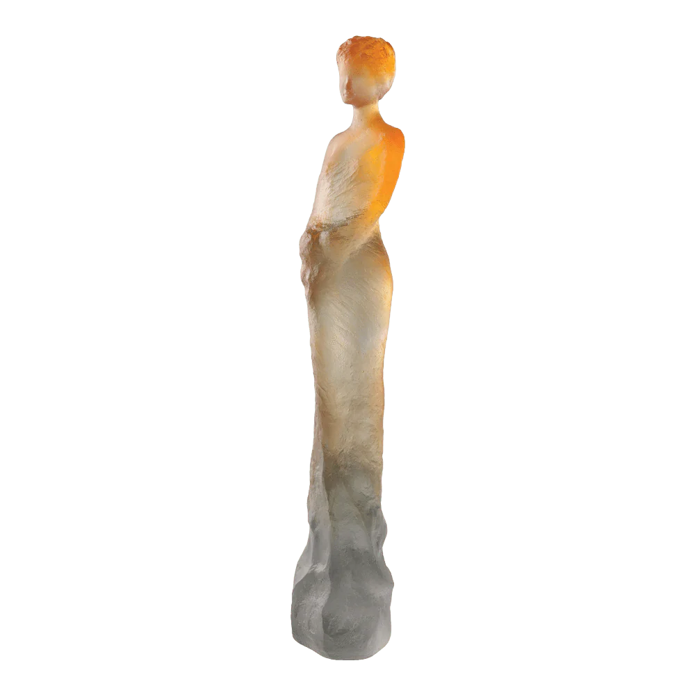 Daum Crystal Eugenie - Amber Green