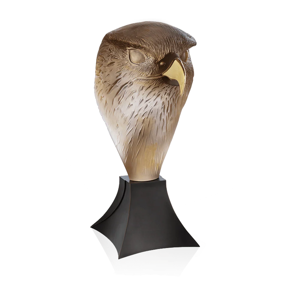 Daum Crystal Falcon Head by Madelaine Van der Knoop 375ex