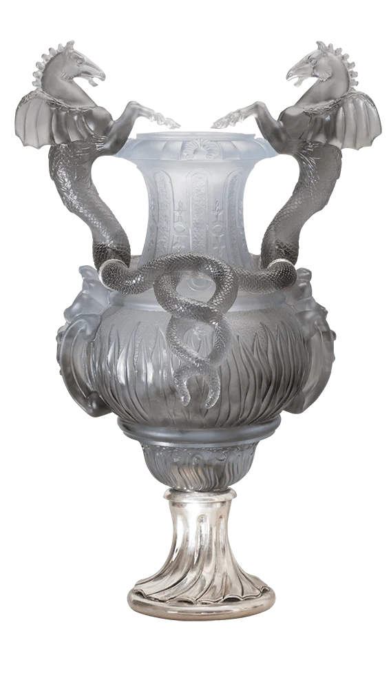 Daum Crystal Stanislas Urn - Grey - Image 2
