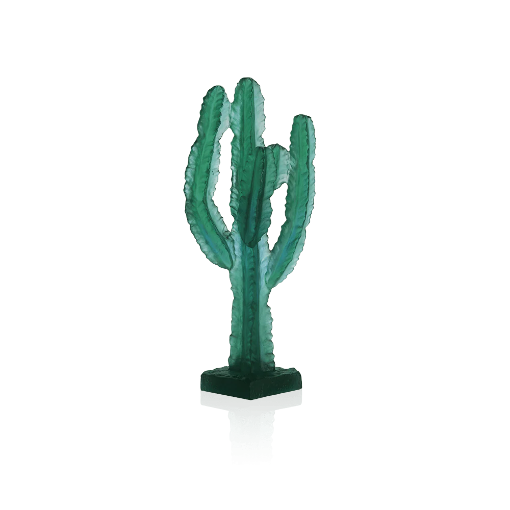 Daum Crystal Jardin de Cactus Green Cactus by Emilio Robba
