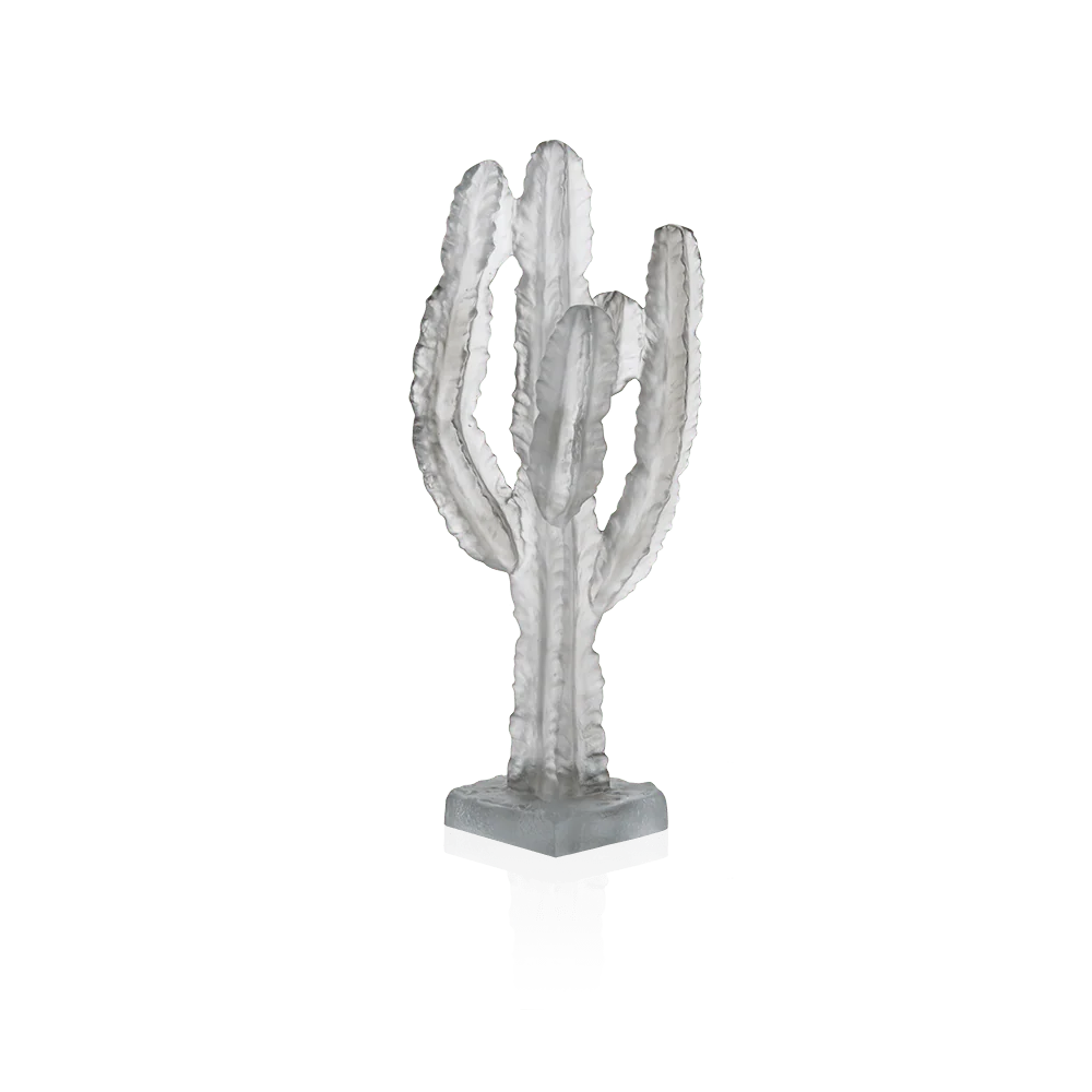 Daum Crystal Jardin de Cactus Grey Cactus by Emilio Robba