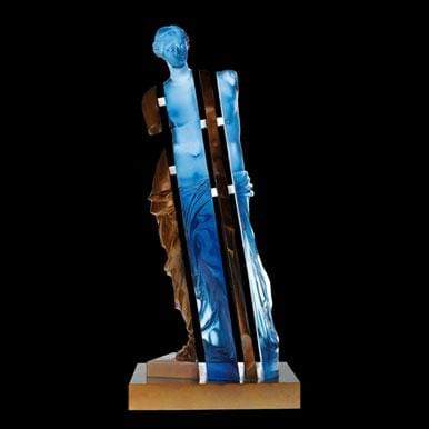 Daum Crystal L'Ame de Vénus Blue & Bronze by Arman 125 ex - Image 3