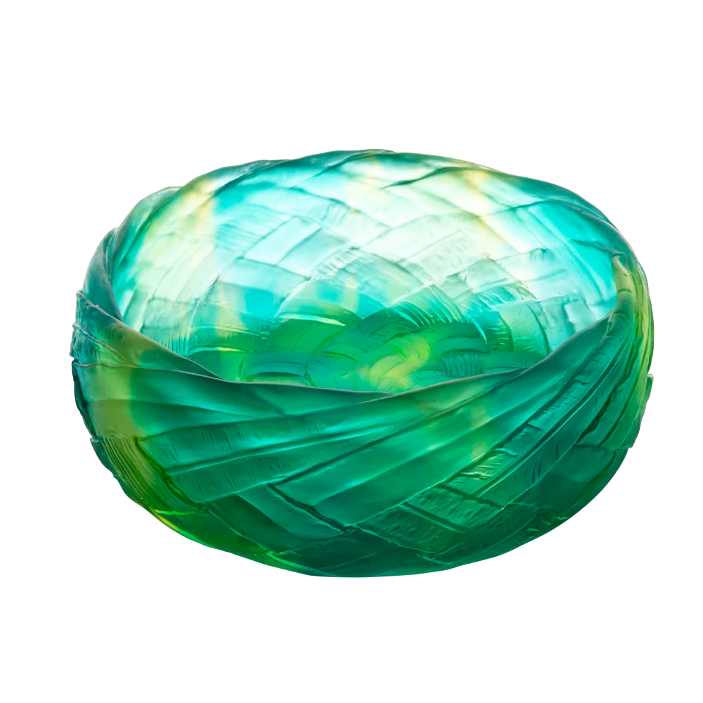 Daum Crystal Large Bowl Tressage - Image 2