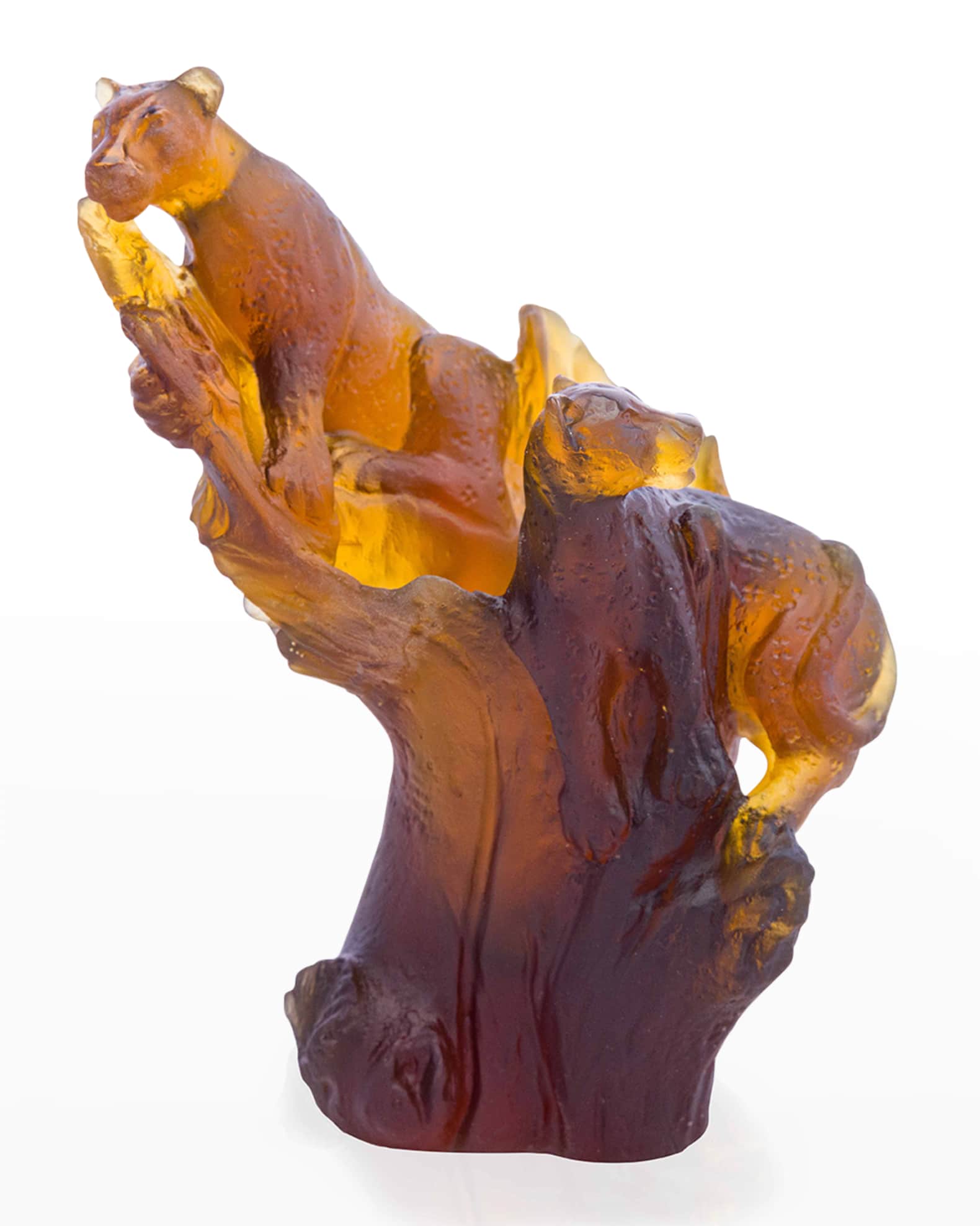 Daum Crystal Leopard Pencil Holder