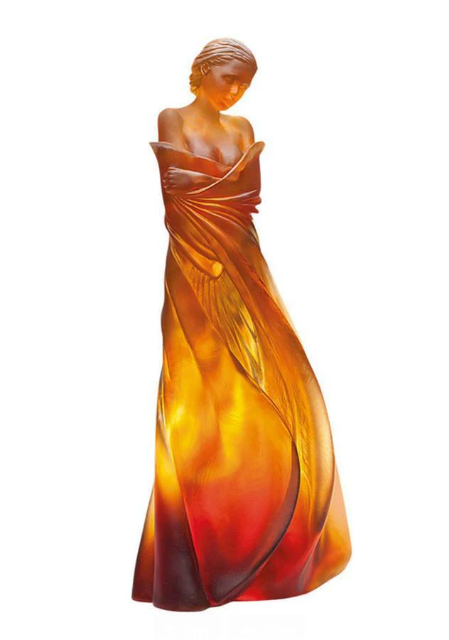 Daum Crystal L'Hiver en Soi - Amber