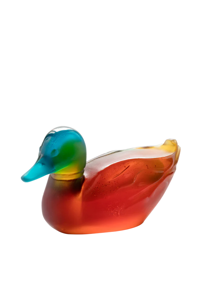 Daum Crystal Mallard Duck - Image 2