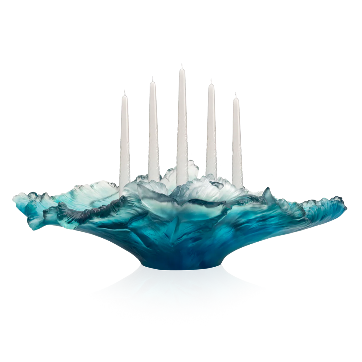 Daum Crystal Maya Large Candelabra
