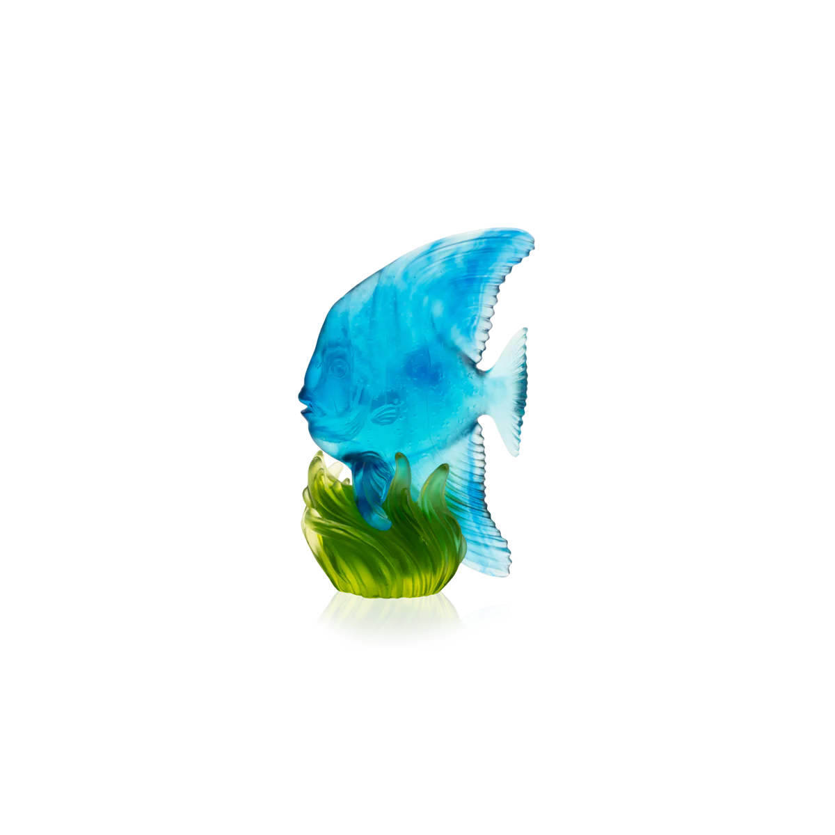 Daum Crystal Maya Medium Blue & Green Platax Fish