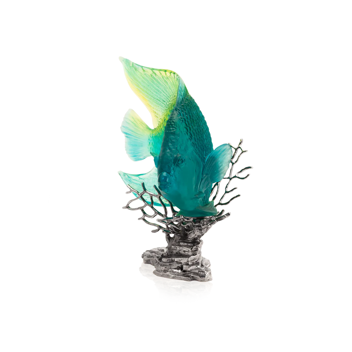 Daum Crystal Maya Turquoise Royal Angelfish - Image 2