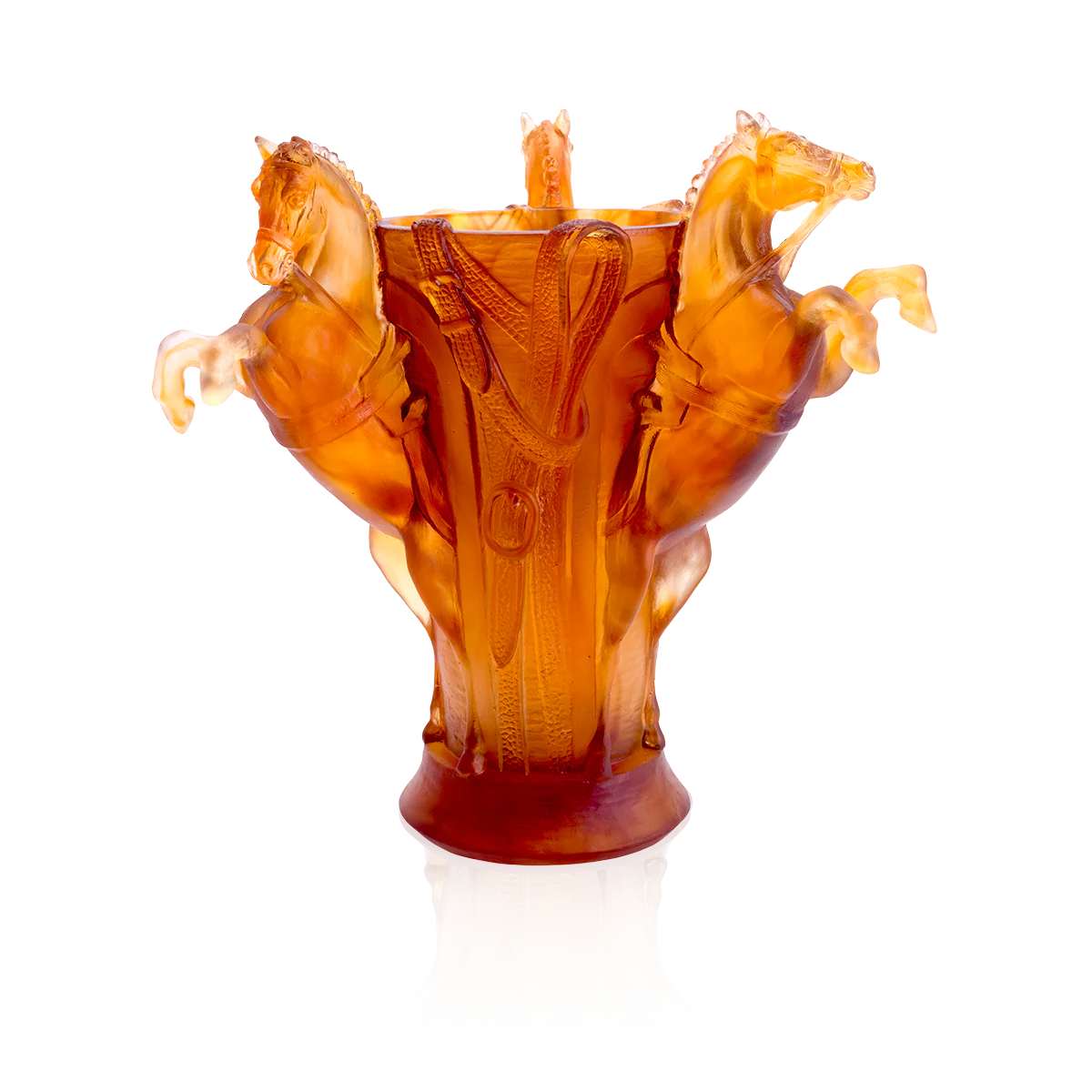 Daum Crystal Medium Vase - Rêve Équestre