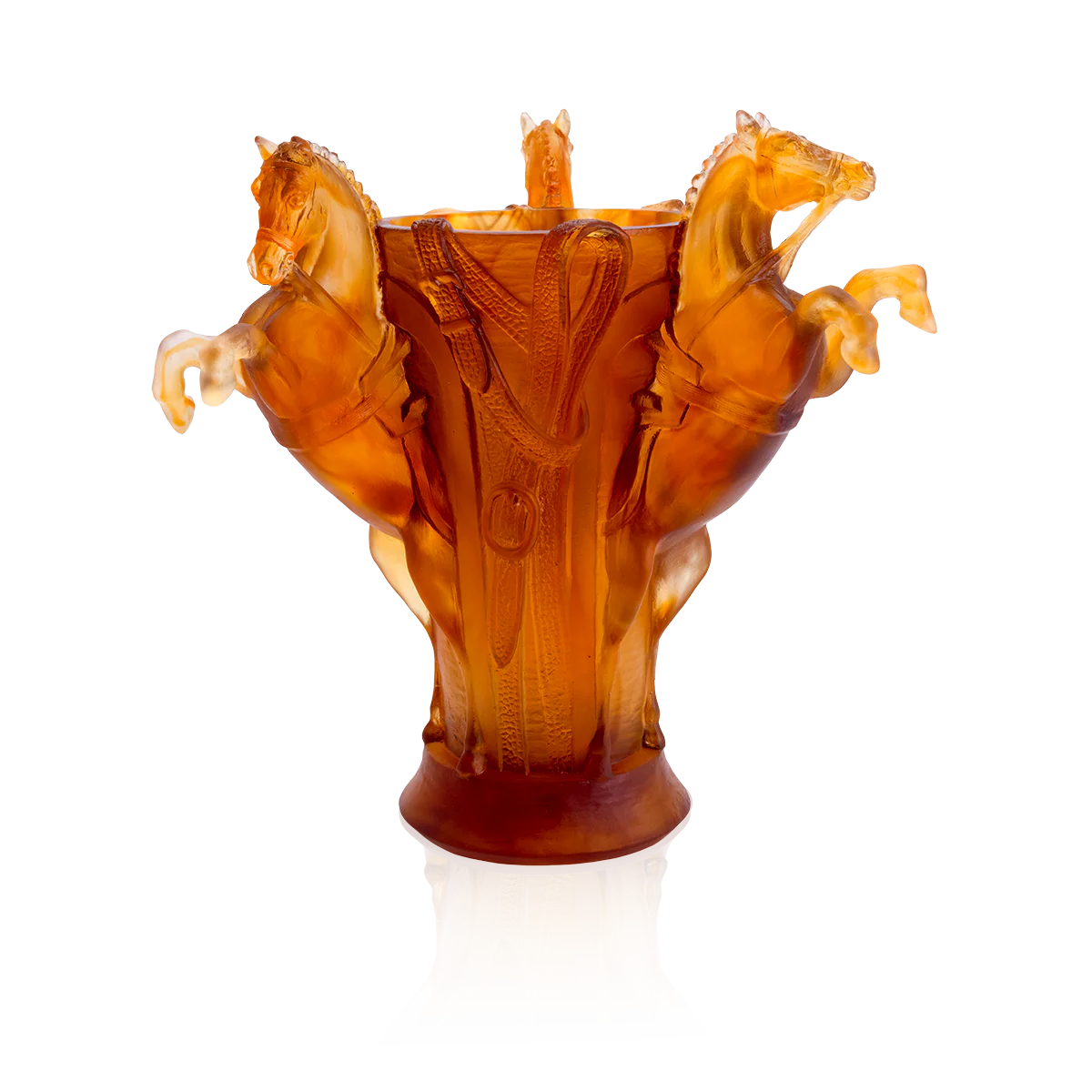 Daum Crystal Medium Vase - Rêve Équestre - Image 2