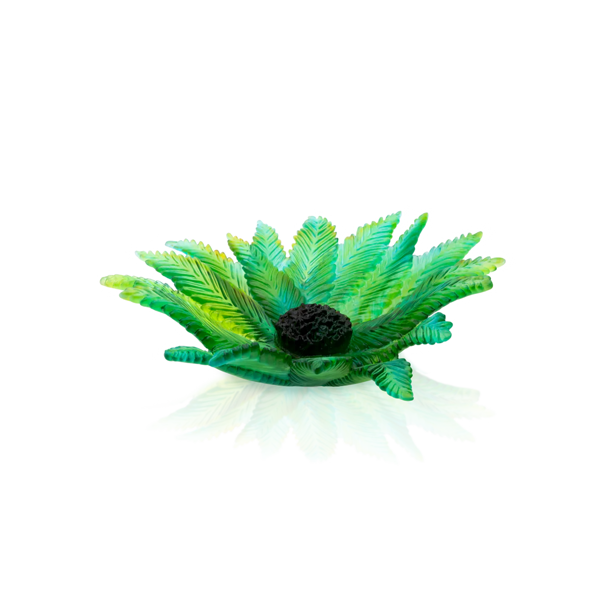 Daum Crystal Palm Beach Large Centerpiece