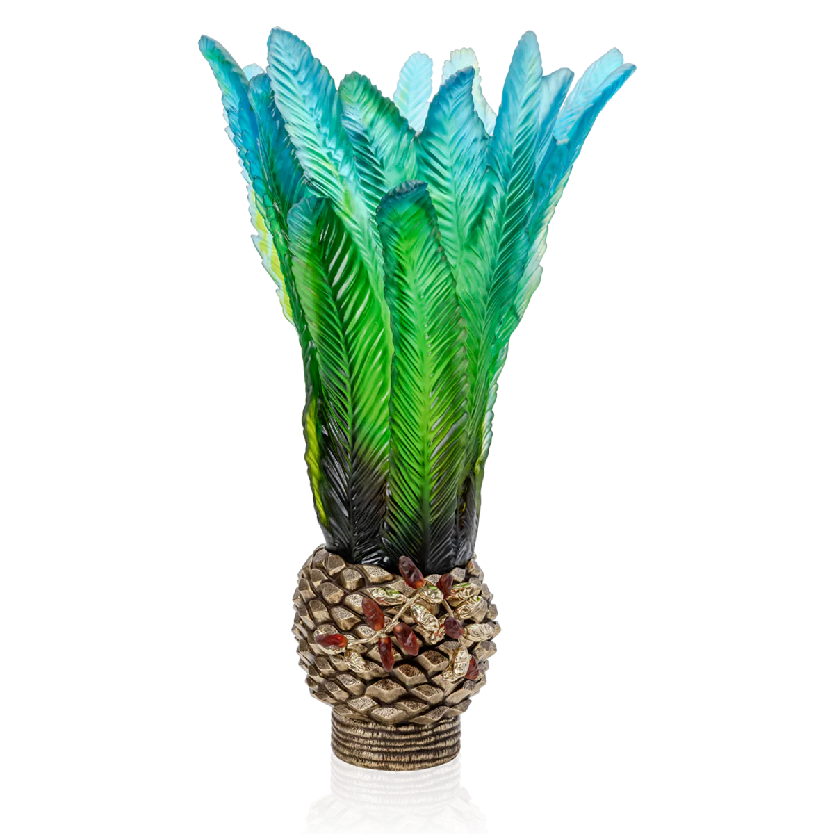 Daum Crystal Palm Beach Prestige Vase