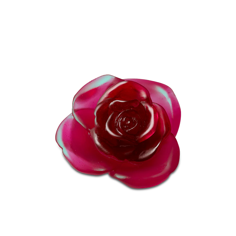 Daum Crystal Red Flower Rose Passion - Image 2