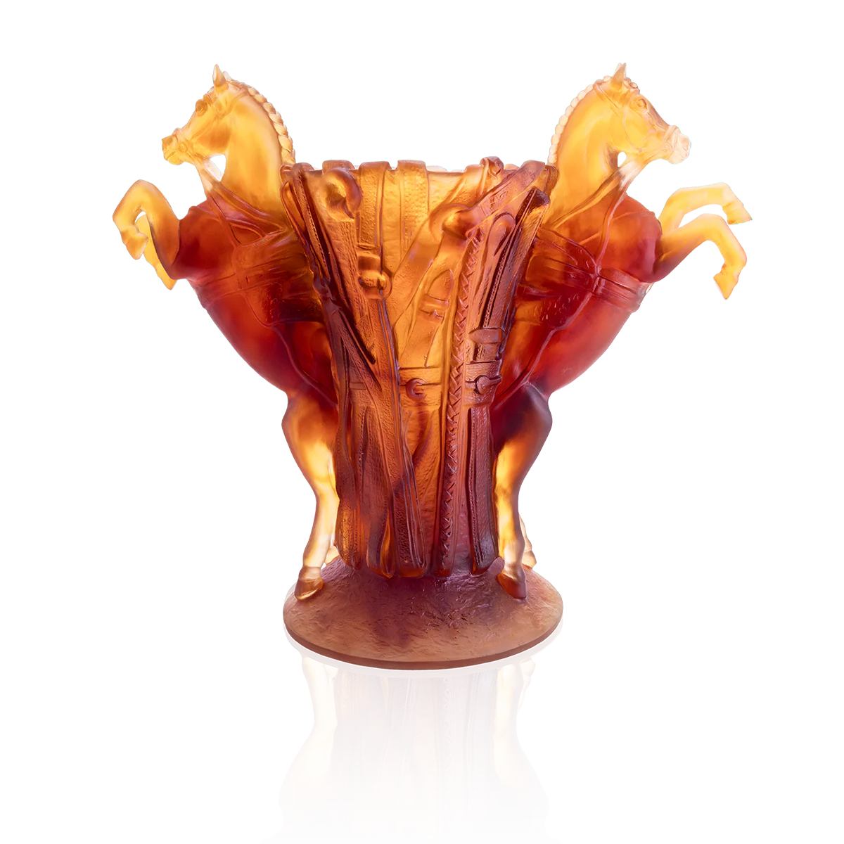 Daum Crystal RĂȘve Equestre Large Vase - Image 2