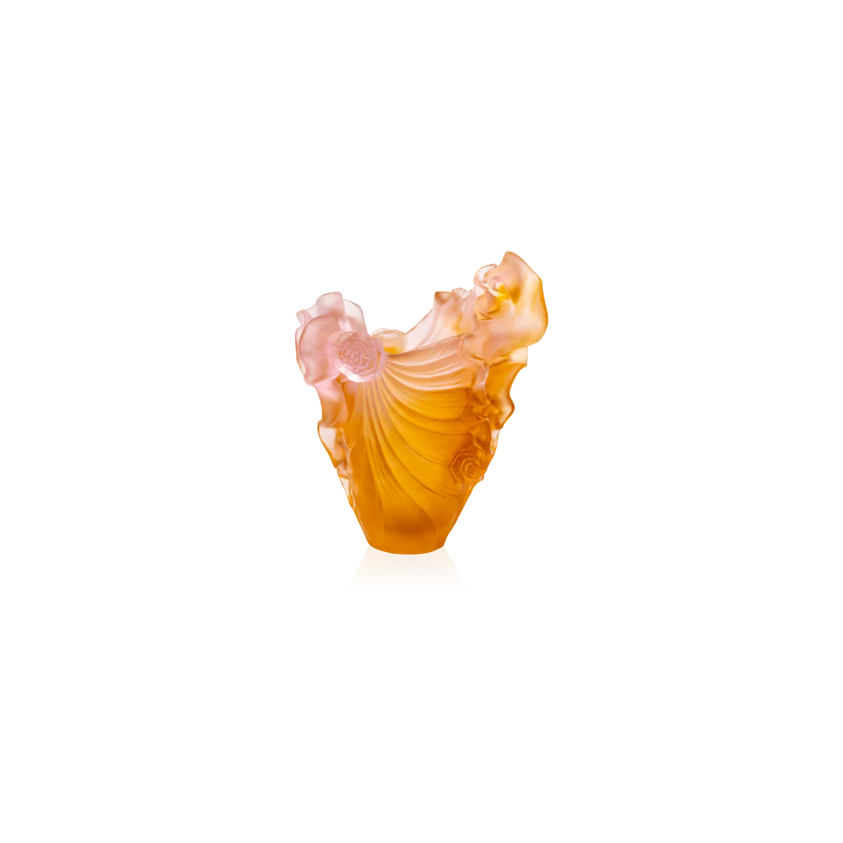 Daum Crystal Rose Royale Medium Vase - Image 2