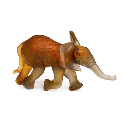 Daum Crystal Small Elephant Savana by Isabelle Carabantes