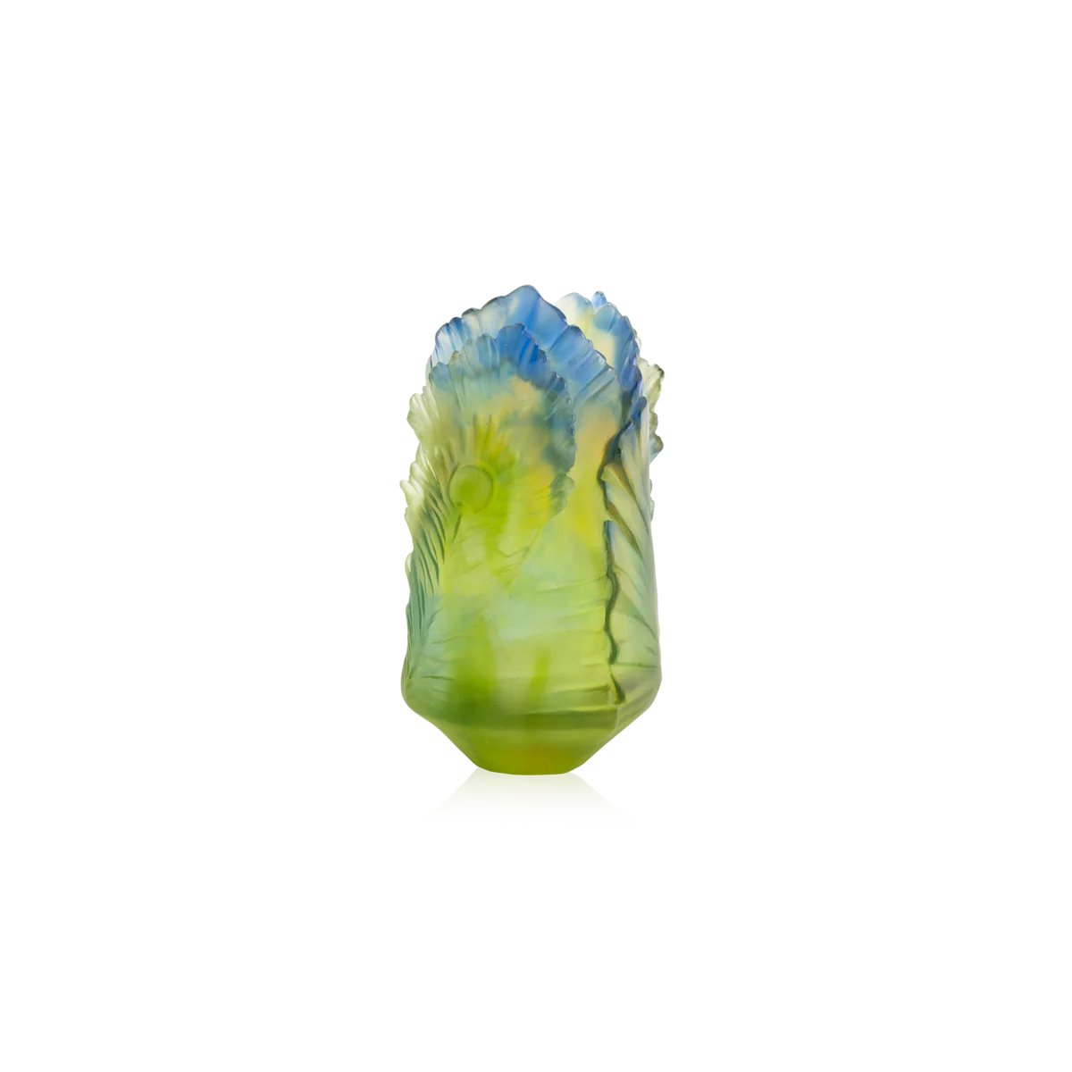 Daum Crystal SMALL VASE- Fleur de Paon Exotique - Image 2
