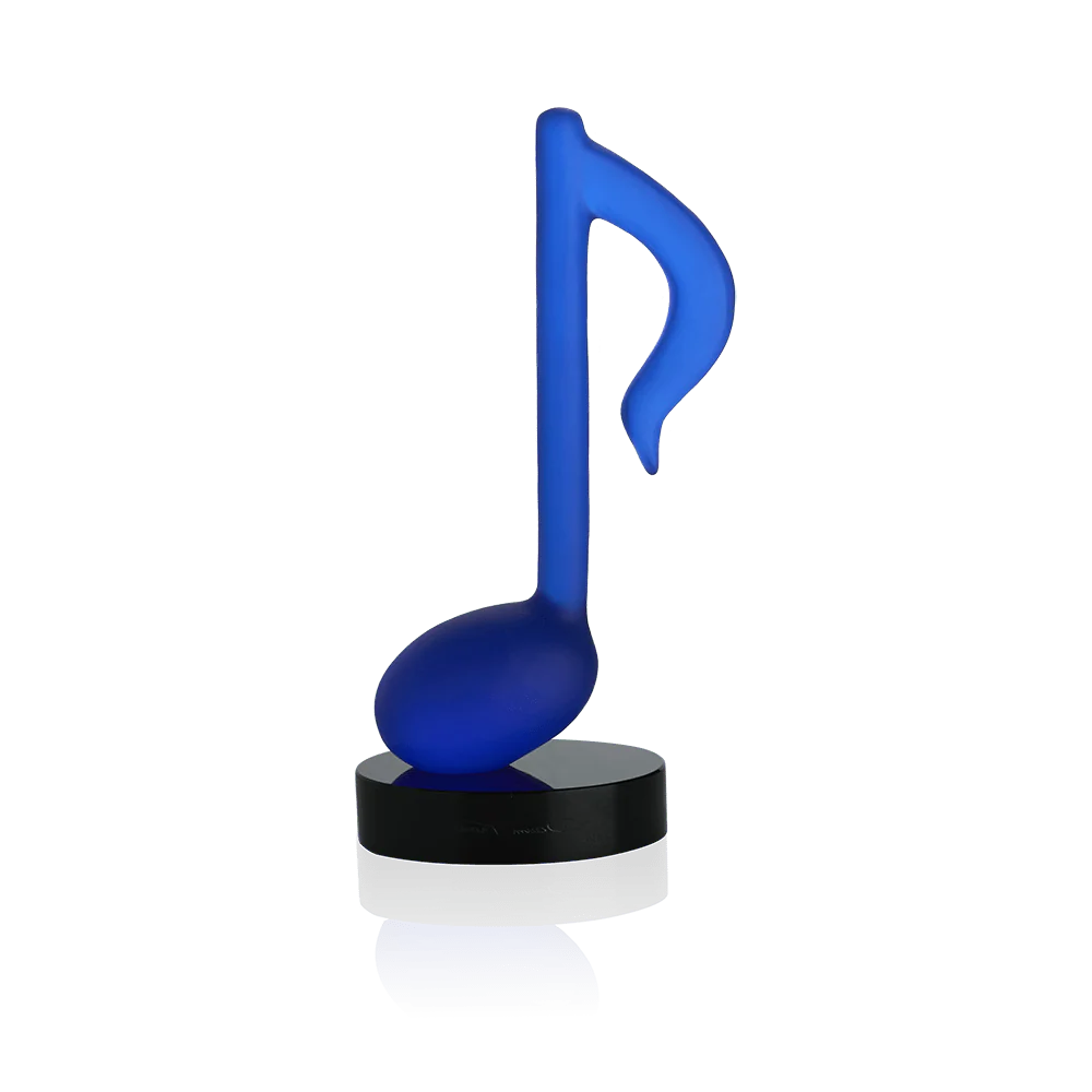 Daum Crystal Timeless in Blue by Manu Katché