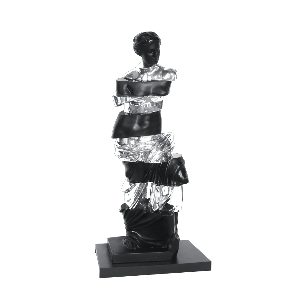 Daum Crystal Tranchlucide - Black Silver - Image 2