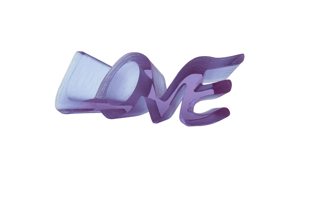 Daum Crystal True Love Ultra Violet Uv - Image 2
