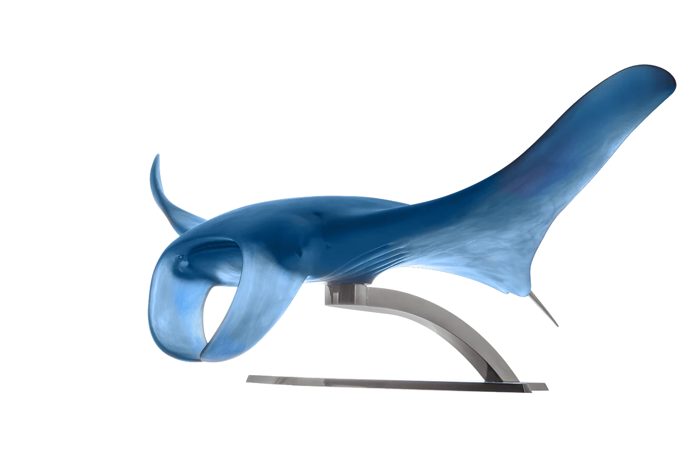 Daum Crystal XL Manta Ray by Umberto Nuzzo - Image 2